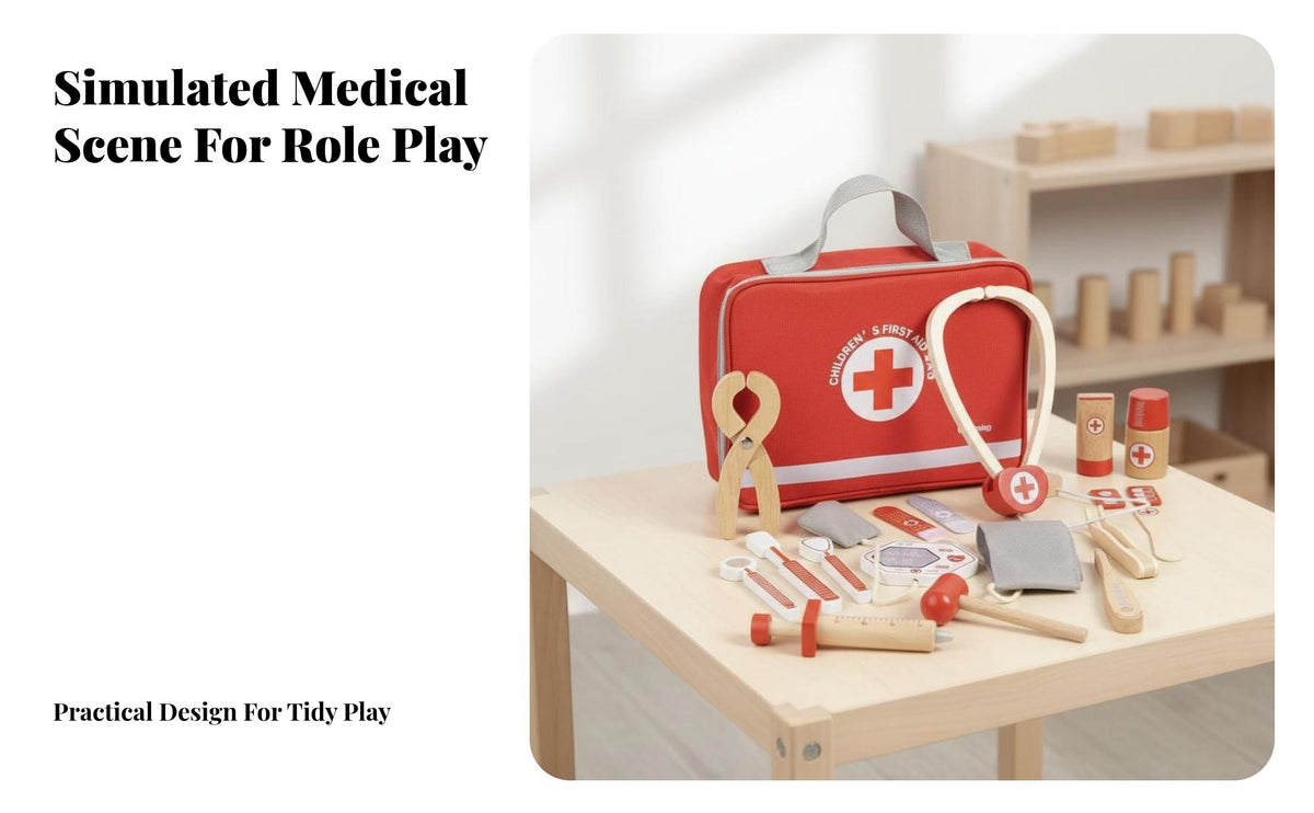 Realistic Simulation Pretend Play Medical Set Educational Fun Toy Doctor Tools Great Gift Kids Medical Kit Materials for Children 3+, Preschoolers, Preschool, Kindergarten, Playroom, Playdates