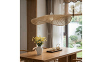 Paper Rope Lampshade Rustic Pendant Lamp Shade Boho Hanging Light Shade for Cafe, Restaurant