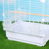 Large Bird Cage Castle Cage Parrot Cage Bird Villa, Metal Large Spacious Habitat for Cockatiel, Spacious Single Compartment Budgie Cage Habitat