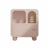 Movable C-Shaped Side Table Minimalist design C-Shaped End Table Modern Design Nightstand Space-Saving for Apartment Dwellers, Homeowners, Students, Living Room, Beside Sofa, Small Spaces, Home Office