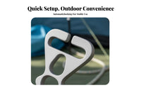 Self-Locking Canopy Pole Fixing Plate Triangular Design Tent Accessory Easy to Install Tarp Connector Long-Lasting for Campers, Backpackers, Anglers, Outdoors, Hiking, Picnics, Fishing Trips