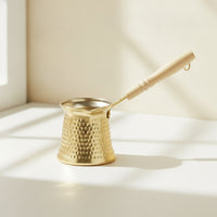 Turkish Coffee Pot Stovetop Cezve Compact for Small Kitchens, Camping, Travelers