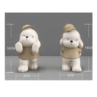 Dog Bookends Cartoon Animal Bookends Playful for Desk
