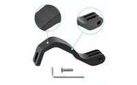 Aluminum Alloy Front Light Bracket with Action Camera Interface Compatible Bike Light Mount Easy to Install Lightweight for Cyclists, Commuters, Night Riding, Commuting, Folding Bikes