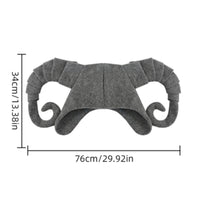 Sheep Protuberance Hat Felt-Like Sheep Protuberance Headpiece Structured Headpiece with Protrusions for Cosplayers, Cosplay