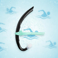 Easy Breathing Children's Swimming Snorkel Comfortable Fit Kids Snorkel Tube Adjustable Head Strap Aquatic Gear for Beginners, Pool, Snorkeling