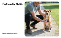 Canvas Dog Color Block Design Adjustable Dog Sturdy for Dogs, Young Dogs, Training, Daily Use, Outdoor