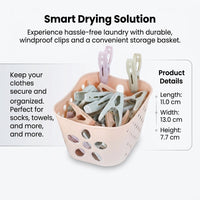 30 Clothespins for Hanging Clothes, Clothes Pins for Laundry Outdoor , Windproof Clothes Peg Clips for Sheets Towels Socks