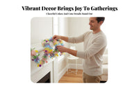 Easter Tinsel Garland Festive Spring Hanging Tinsel Garland Decoartion Party Supplies for Families, Teachers