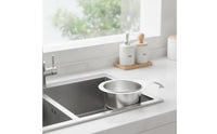 Perforated Swan Sink Strainer Basket Space-Saving Swan Drain Basket Compact Hanging Sink Colander Long-Lasting