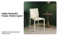 Space-Saving Stackable Saddle Chair Minimalist Aesthetic Padded Guest Chair Light Luxury Upholstered Seating Ergonomic Design for Apartment Dwellers, paleice Managers, Small Spaces, Dining Room, Restaurant, Waiting Area