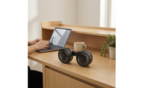 3-Speed Two-headHead Clamp-on Fan 360-Degree Rotating Dual Head Fan Rotatable Portable for Passengers