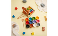 Hand-Eye Coordination Lion Feeding Fine Dexterity Skill Toy Early Education Montessori Color Sorting Set for Toddlers, Preschoolers, Kids 3+