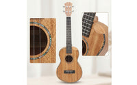 Acoustic Ukulele with Armrest Four-String Tenor Ukulele Warm Stringed Instrument Smooth for Beginners, Practice