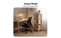 360-Degree Rotation Rotating Book Revolving Shelf Space-Saving Design Multi-Tier Revolving Book Revolving Shelf Large Capacity Bookshelf Stable Base for Students, Families, Adults, Study Room, Bedroom, Small Areas, Office