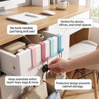 Living Room Hanging Hook Set for Students in a Dorm, Steel Storage for Bags and Coats, Removable S-Shaped for Kitchen Use