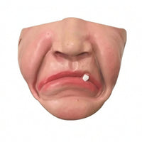Half Face Pig Face Covering Exaggerated Latex Half Mask One Size Fits All for Adults, Pranksters, Costume Parties