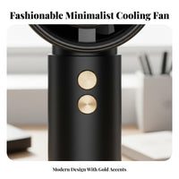 Compact Rechargeable Mini Fan Powerful Airflow High Speed Portable Fan Lightweight Fast Charging for Commuters, Office Workers, Students, Desktop Use, Travel, Outdoor