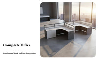 Multi-Functional Desk Bed Combo Space-Saving Design Workstation Cubicle Privacy Partitions Office Furniture Modern Aesthetic for Employees, Students, Nap Time, Dormitory, Study
