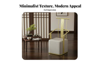 Minimalist Design Oval Tea Table with Handled Stools Sturdy Frame Reception Furniture Easy to Clean Indoor Furnishing Integrated Storage for Homeowners, Business Owners, New Movers, Teahouse, Office, Living Room, Den
