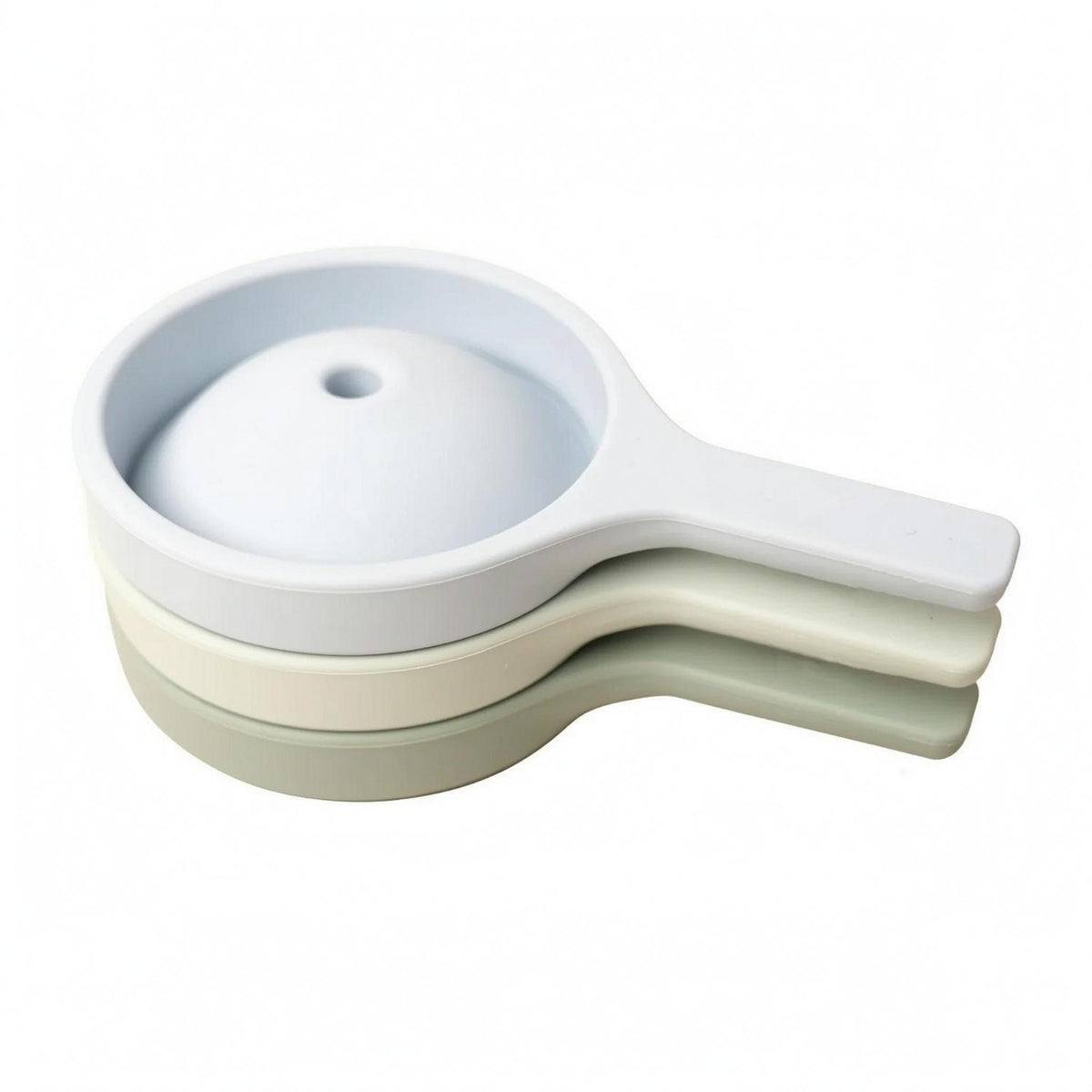 3 Pieces Scooping Pouring Toy Rounded Edges Silicone Play Set Sensory Scoop Set Fine Movement Skills Water Play Scoop Toddler