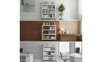 Rolling Bookshelf Mobile Bookshelf with Wheels Freestanding Rolling Bookcase for Students, Professionals, Home Office, Study Room, Classroom