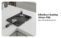 Corner Pressing Pad Non-Slip Silicone Coffee Tamper Mat Countertop Protection Corner Pressing Mat for Baristas