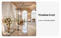 Ideal Photo Backdrop Metal Hoop Frame Easy Assembly Hoop Pillar Flower Stand Stable Design Metal Wedding Arch Stand Detachable for Party