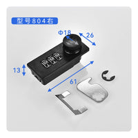 Cabinet Lock with Rotating Knob Slim Mechanical Combination Lock Coded Rotary for Cabinets, Drawers