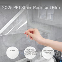 Kitchen Oil-Resistant Sticker, Heat Resistant, Transparent