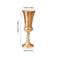 3 Pieces Electroplated Gold Vase Urn Centerpiece Gold Vase Long-Lasting for Wedding Planners, Party