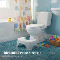Squatting Stool Sturdy Toilet Footrest Strong Load-Bearing Restroom Footrest Rest for Children, Elderly