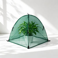 Mesh Plant Cover with Steel Frame Breathable Plant Protection Cover Sturdy Garden Cage for Balcony
