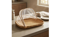 Bamboo Food Mesh Cover Dish Cover Covered Fruit Basket