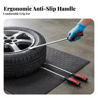 Multifunctional Tire Lever Set Long-Lasting Tire Changing Tool Set Heavy-Duty Steel for Mechanics, DIYers, Roadside Emergency, Garage