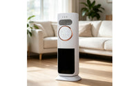 2-in-1 Column Heater with Mister Year-Round Column Fan Heater Slim Misting Fan Vertical for Living Room
