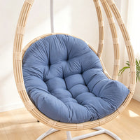 Woven Rattan Chair Cushion for Hanging Basket Chair, Solid Color, Polyester, PP Cotton Filling