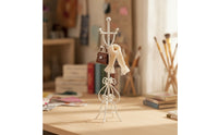 Miniature Coat Rack Ornate Dollhouse Coat Stand Vintage Miniature Clothes Hanger for OB11 Room Scenes