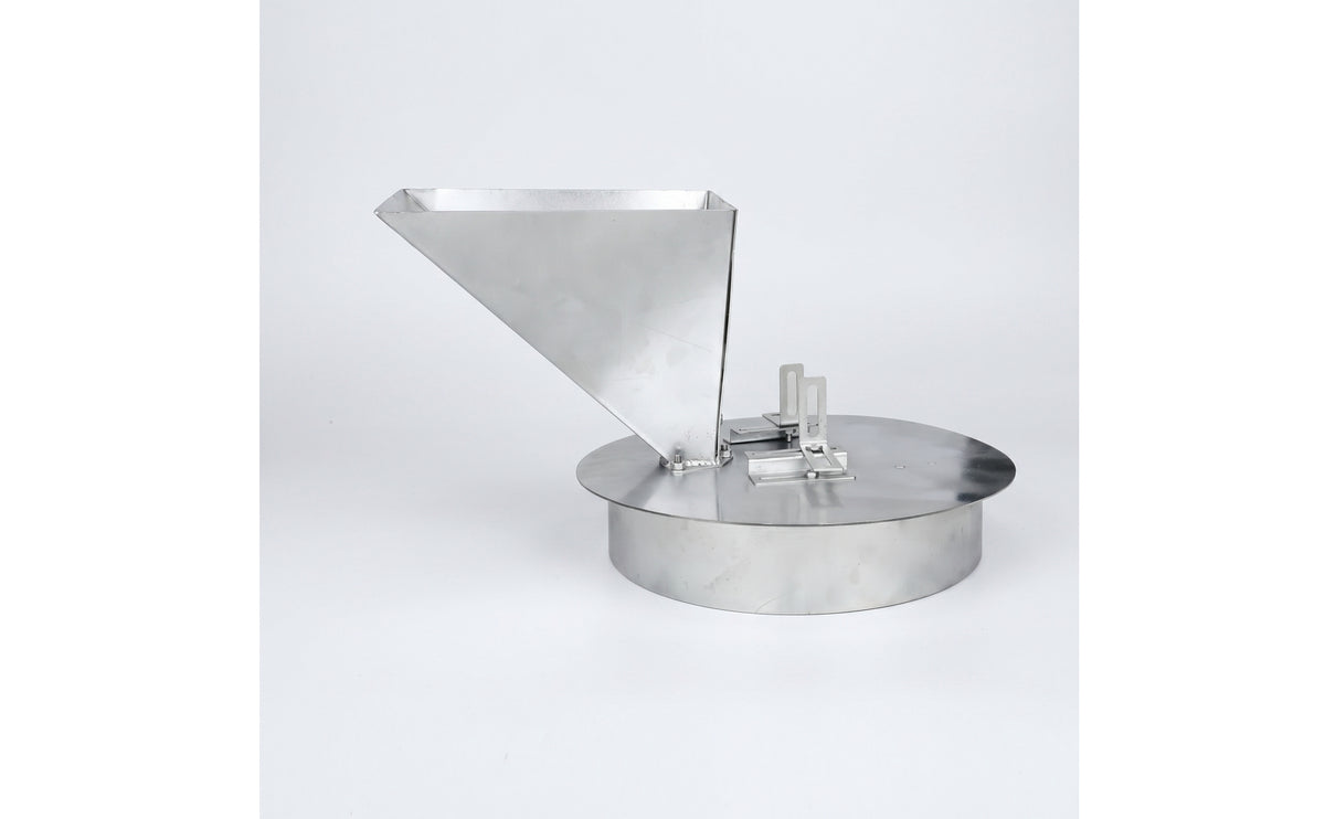 Detachable Angle Grinder Conversion Base Metal Base with Hopper Multi-Function Angle Grinder Adapter Wide Compatibility for Farmers, Diyers, Feed Processing, Home Grinding