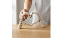 Skeletal Palm and Heart Figurine Smooth Surface Bone Palm and Heart Statue Easy to Affectionate Hand Figurine
