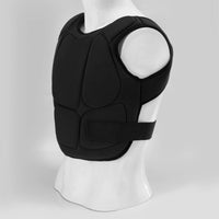Shock Absorbing Combat Arts Chest Protector Segmented Combat Arts Chest Guard Adjustable Protector Vest with Strap Lightweight