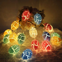 LED Easter Eggs Lights Battery Operated Easter Decorations Themed Fairy Lights for Indoor Outdoor Spring Decorations Window Tree Party