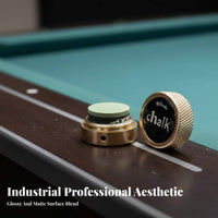 Billiard Chalk Holder Aluminum Alloy Round Chalk Box Lightweight for Snooker Billiards Enthusiasts, Professionals, Game Room, Tournaments, Bar
