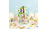 Rotating Activity Tree Educational Busy Toy Rounded Edges Wooden Busy Board for Kids, Classroom