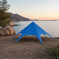 UPF 50+ Outdoor Canopy Tent Waterproof Canopy Tent Shielding Shade Structure Large for Campers, Festivals
