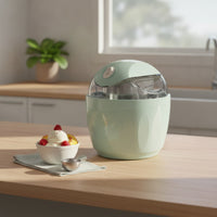 Ice Cream Machine Electric Countertop Ice Cream Machine Appliance Compact Homemade for Families, Kitchen, Home