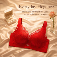 Minimizer Bras for Women with Wide Adjustable Straps for Large Busts, Full Coverage Lace Support 4-Row Back Closure for Custom Fit
