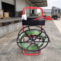 Strapping Dispenser Cart Wheeled Strapping Cart with Tool Tray Packing Strap Dispenser for packer