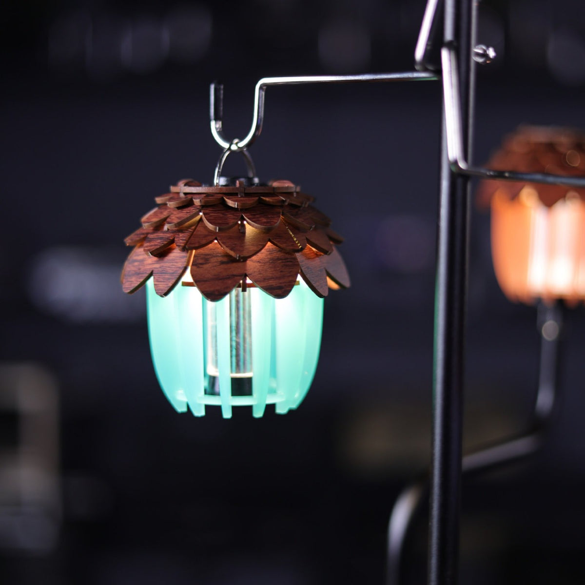 Handmade DIY Pinecone Lampshade Decorative Wooden Lantern Shade Kit for Artisan S, Outdoor Enthusiasts, Home Decor, Backyard, Tent