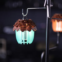 Handmade DIY Pinecone Lampshade Decorative Wooden Lantern Shade Kit for Artisan S, Outdoor Enthusiasts, Home Decor, Backyard, Tent